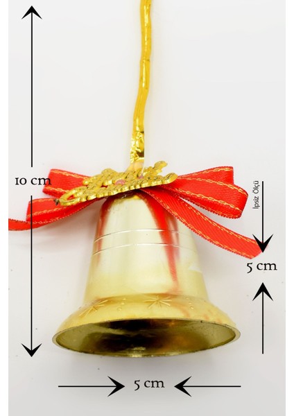 Yılbaşı 6lı Merry Christmas Çan Süs 5cm fiyatları