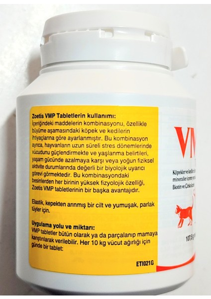 Vmp Köpek Kedi Vitamin Mineral Tablet