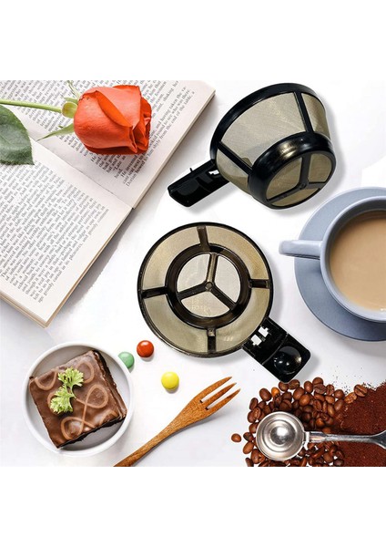 2 Yollu Brewer Kahve Makinesi Modelleri Için 4x Yeniden Kullanılabilir Kahve Sepeti Filtresi 49980A, 49980Z, 47650, 49933 (Yurt Dışından) modelleri