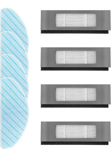 Ecovacs Deebot T9 Aivi Plus Robot Süpürge Aksesuarları Yedek Hepa Filtre Paspas Bezi (Yurt Dışından)