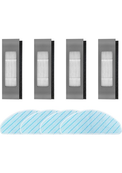 Ecovacs Deebot T9 Aivi Plus Robot Süpürge Aksesuarları Yedek Hepa Filtre Paspas Bezi (Yurt Dışından)