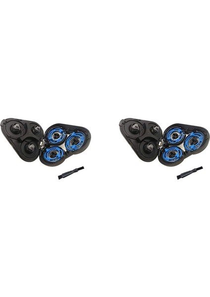 2x Yedek Komple Kafa Düzeneği Serisi S5000 Traş Makineleri S5370 S5571 S5420 S5140 S5078 S5077 S5050 (Yurt Dışından)