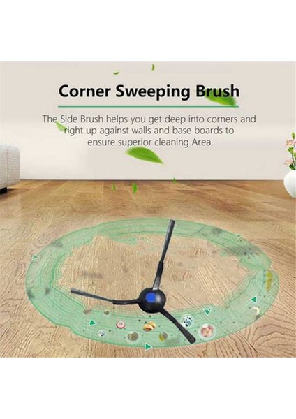 Ecovacs Deebot X2S Robotik Süpürge Aksesuarları Için 11 Adet Silindir Yan Fırça Hepa Filtre Paspas Bezi Toz Torbası (Yurt Dışından)
