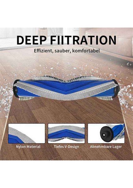 Ecovacs Deebot X2S Robotik Süpürge Aksesuarları Için 11 Adet Silindir Yan Fırça Hepa Filtre Paspas Bezi Toz Torbası (Yurt Dışından)