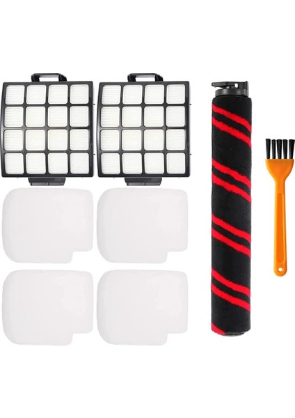 Shark Stratos Duoclean AZ3002 AZ3000 Elektrikli Süpürge Için Yedek Kit, 1 Rulo Burç, 2 Hepa Filtre, 4 Takım Köpük ve Keçe (Yurt Dışından)