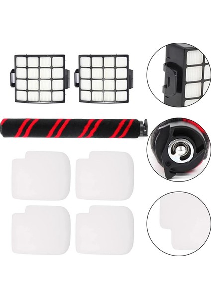 Shark Stratos Duoclean AZ3002 AZ3000 Elektrikli Süpürge Için Yedek Kit, 1 Rulo Burç, 2 Hepa Filtre, 4 Takım Köpük ve Keçe (Yurt Dışından) indirimleri
