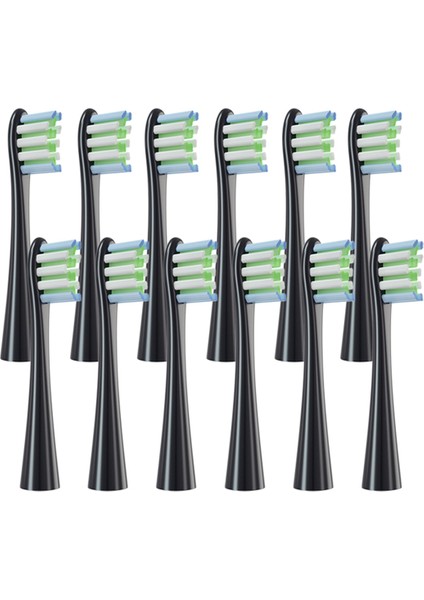 Oclean x Pro/z1/f1/one/air 2/se Soft Dupont Derin Temizleme Nozulları Için 12PCS Yedek Fırça Kafaları, A (Yurt Dışından)