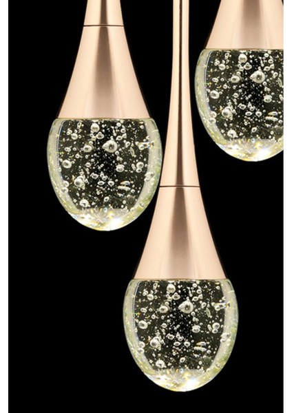 Istanbul Avize Mercure 3'lü Gold LED Modern Lü x Ledli Avize indirimleri