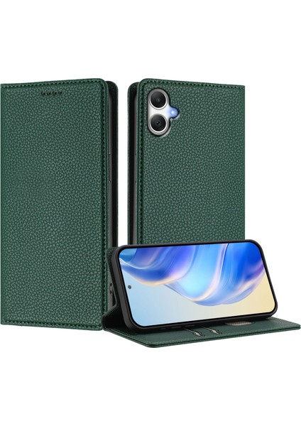 Samsung Galaxy A05 4g Cüzdan Kılıf Rfıd Engelleme Litchi Doku Deri Kapak (Yurt Dışından) fiyatları