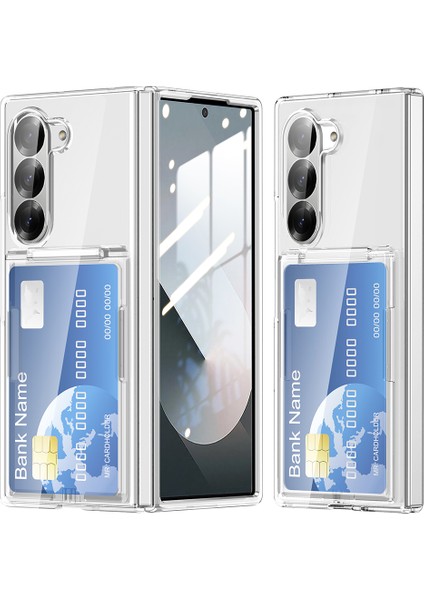 Samsung Galaxy Z Fold6 5g Kart Tutucu Kickstand Sert Pc Arka Kapak (Yurt Dışından)