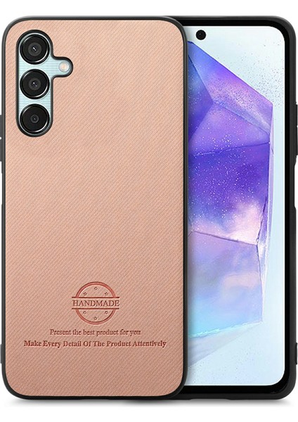 Samsung Galaxy A35 5g Kumaş Doku Deri+Pc+Tpu Düşmeyi Önleyici Telefon Kılıfı (Yurt Dışından)