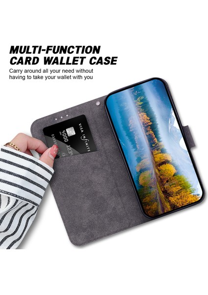 Samsung Galaxy A15 Pu Deri + Kart Yuvalı Tpu Telefon Kapağı (Yurt Dışından)