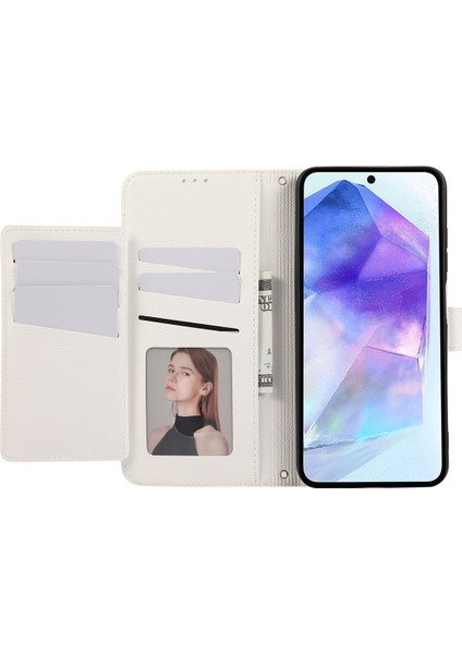Samsung Galaxy A55 5g Kart Tutuculu, Askılı Deri Telefon Kılıfı (Yurt Dışından)