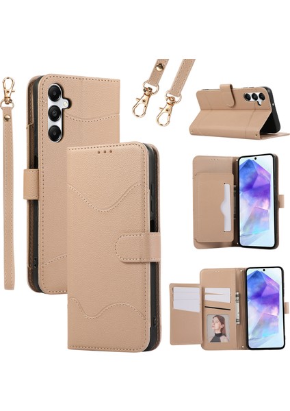 Samsung Galaxy A54 5g Kart Tutuculu, Askılı Deri Telefon Kılıfı (Yurt Dışından)