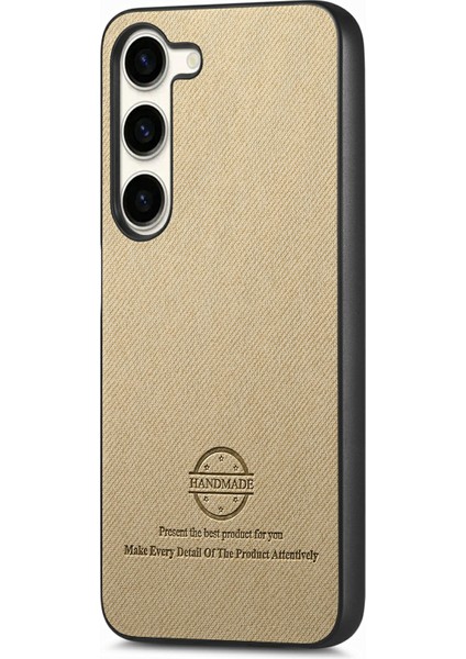 Samsung Galaxy S23 Plus Kumaş Doku Deri+Pc+Tpu Düşmeyi Önleyici Telefon Kapağı (Yurt Dışından) fiyatları