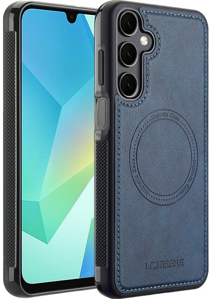 Samsung Galaxy A15 Manyetik Deri+Tpu Arka Kapak Magsafe ile Uyumlu (Yurt Dışından)