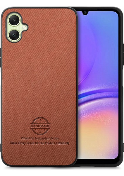 Samsung Galaxy A05 4g Kumaş Doku Deri+Pc+Tpu Düşmeyi Önleyici Telefon Kılıfı (Yurt Dışından)