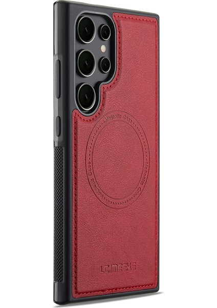 Samsung Galaxy S22 Ultra 5g Manyetik Deri+Tpu Arka Kapak Magsafe ile Uyumlu (Yurt Dışından)