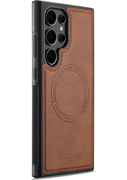 Samsung Galaxy S22 Ultra 5g Manyetik Deri+Tpu Arka Kapak Magsafe ile Uyumlu (Yurt Dışından)