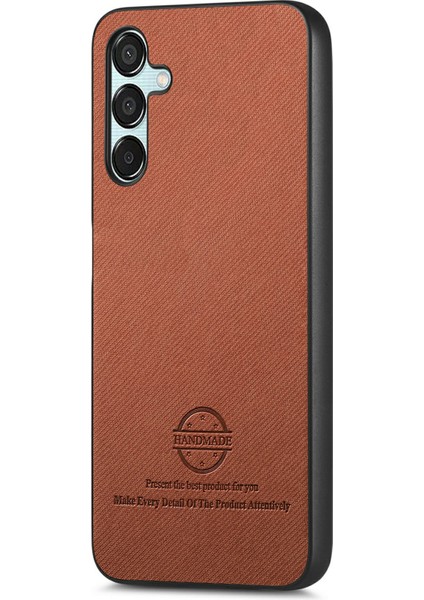 Samsung Galaxy A35 5g Kumaş Doku Deri+Pc+Tpu Düşmeyi Önleyici Telefon Kılıfı (Yurt Dışından)