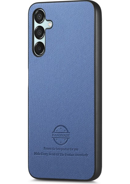 Samsung Galaxy A15 Kumaş Doku Deri+Pc+Tpu Düşmeyi Önleyici Telefon Kapağı (Yurt Dışından)