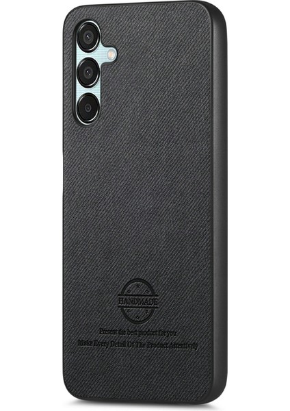 Samsung Galaxy A15 Kumaş Doku Deri+Pc+Tpu Düşmeyi Önleyici Telefon Kapağı (Yurt Dışından)
