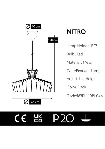 Nitro Tel Sarkıt Modern Tasarım Avize fırsatları