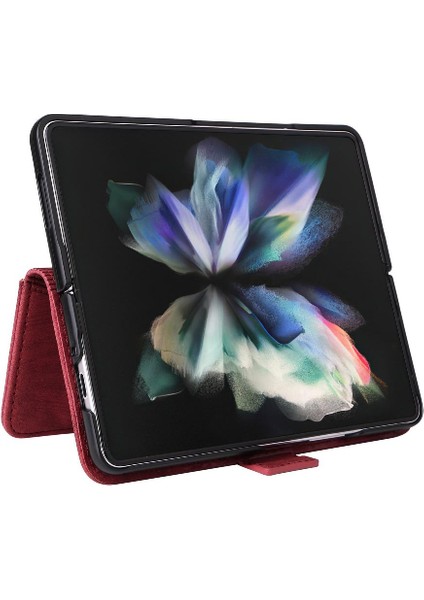 Samsung Galaxy Z Için Kılıf Fold 3 5g Kart Yuvaları Cüzdan Kapak Çevirin Tpu (Yurt Dışından) modelleri