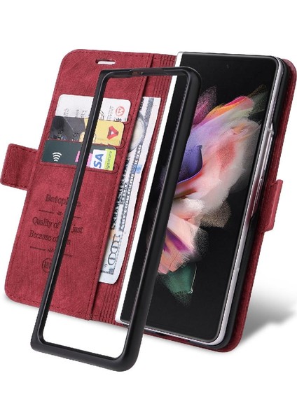 Samsung Galaxy Z Için Kılıf Fold 3 5g Kart Yuvaları Cüzdan Kapak Çevirin Tpu (Yurt Dışından) fırsatları