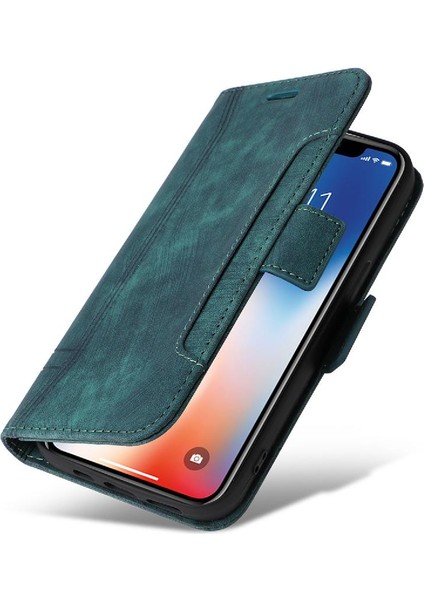 Apple iPhone X/xs Cüzdan Kapak Çevirin Tpu Deri Manyetik Kart Yuvaları (Yurt Dışından)