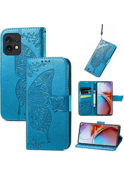 Moto X40 Cüzdan Çok Renkli Kelebek Iş Kanat Için Kılıf (Yurt Dışından)