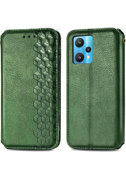 Oppo Realme 9 Pro Cüzdan Fonksiyonu Için Kılıf Deri Kılıf Moda Tasarımı (Yurt Dışından)