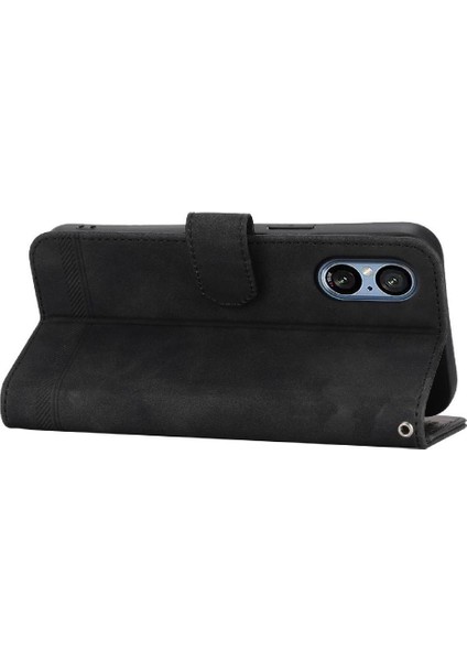 Sony Xperia 5 V Kart Yuvaları Premium Nakit Cep Bileklik Için Flip Case (Yurt Dışından)