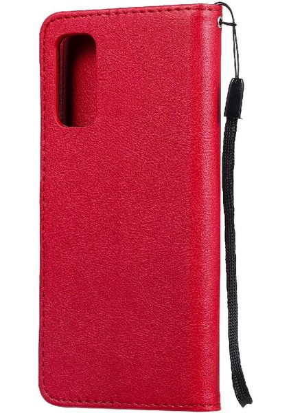 Kart Yuvası Cüzdan ile Samsung Galaxy S20 Klasik Düz Renk Için Flip Case (Yurt Dışından) fırsatları