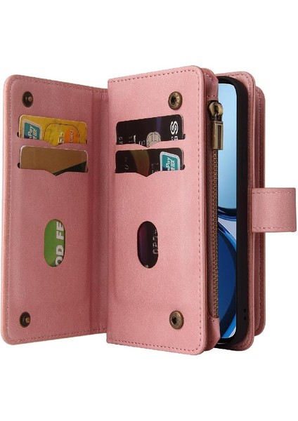 Kart ile Realme C61 Pu Deri Manyetik Kapatma Için Cüzdan Telefon Kılıfı (Yurt Dışından) indirimleri