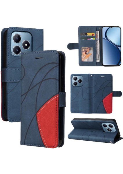 Kart Yuvası Standı Kickstand Koruyucu Flip ile Realme C61 Için Flip Case (Yurt Dışından)