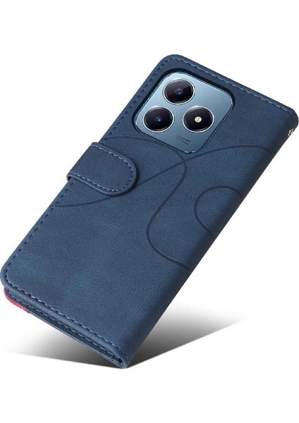 Kart Yuvası Standı Kickstand Koruyucu Flip ile Realme C61 Için Flip Case (Yurt Dışından) fiyatları