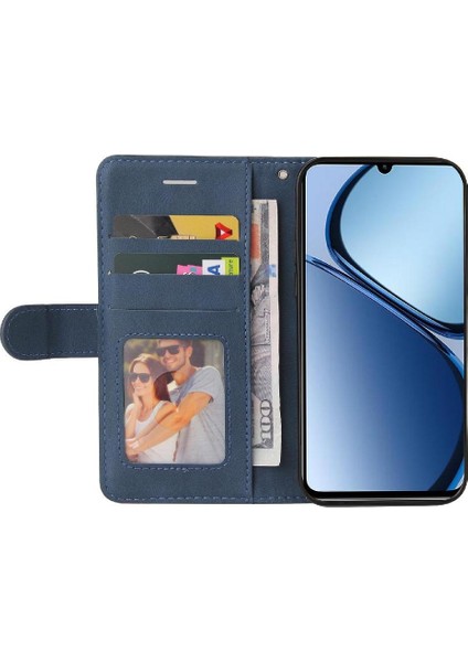 Kart Yuvası Standı Kickstand Koruyucu Flip ile Realme C61 Için Flip Case (Yurt Dışından) modelleri
