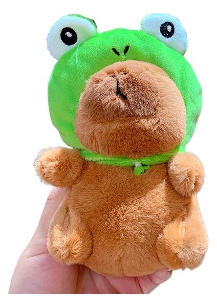 Tzmalloy Yaratıcı Peluş Kapibara Üfleme Kabarcıklar Anahtarlık Kolye Sevimli Çift Okul Çantası Anahtarlık (Yurt Dışından)