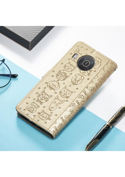 Nokia X10 Için Kılıf Kapak Çevirin Kılıf Darbeye Kısa Kayış Karikatür (Yurt Dışından) modelleri