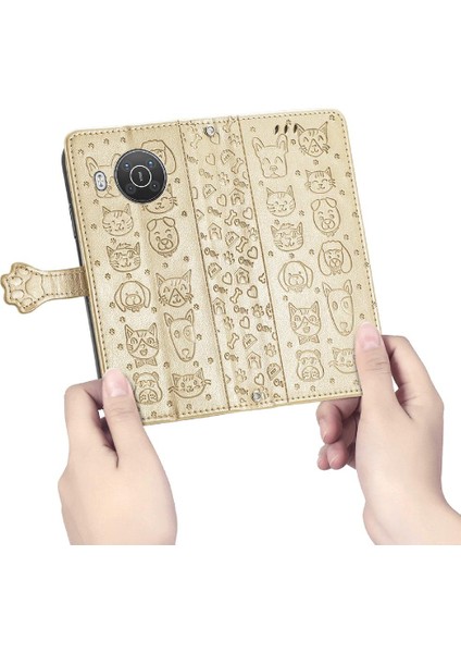 Nokia X10 Için Kılıf Kapak Çevirin Kılıf Darbeye Kısa Kayış Karikatür (Yurt Dışından) fırsatları
