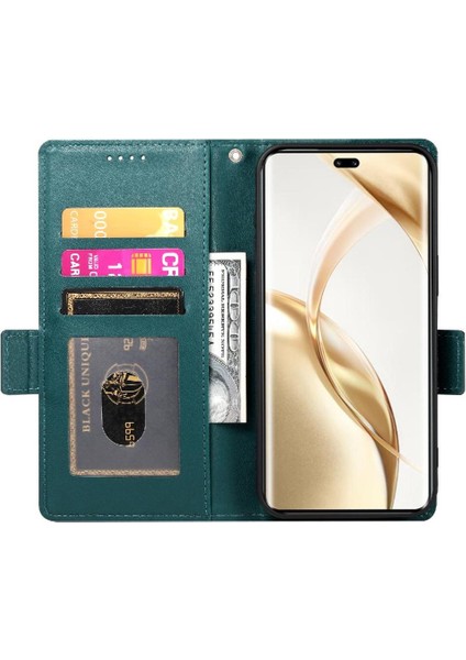 Onur Için Flip Case 200 Pro Cüzdan Iş Günlük Kullanım Flip Kart Yuvaları (Yurt Dışından)