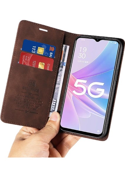 Oppo A78 5g Manyetik Folio Cüzdan Koruyucu Pu Deri Kılıf (Yurt Dışından) modelleri