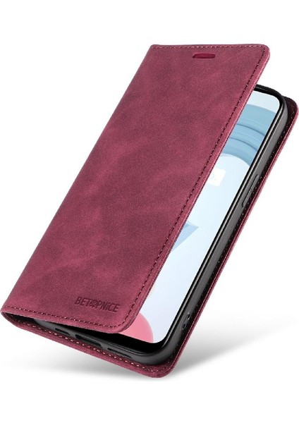 Realme C21/C21Y/C25Y Manyetik Pu Deri Folio Cüzdan Koruyucu Kılıf (Yurt Dışından) modelleri