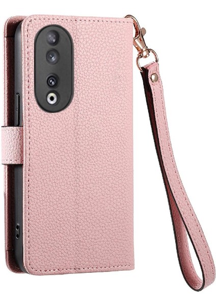 Huawei Onur Için Kılıf 90 5g Fermuar Aşk Kordon Cüzdan Deri Kılıf (Yurt Dışından) fırsatları