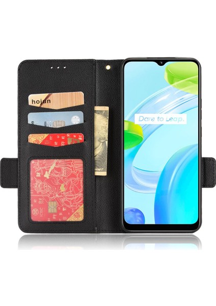 Realme C30 Cüzdan Kart Yuvaları Için Kılıf Tutucu Pu Deri Manyetik Yan (Yurt Dışından) fiyatları
