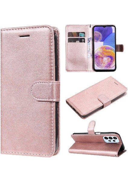 Samsung Galaxy A23 4g Için Flip Case/5g Klasik Düz Renk Iş Cüzdan (Yurt Dışından)