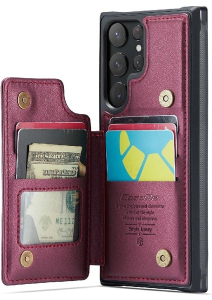 Samsung Galaxy S22 Ultra Kickstand Ince Darbeye Dayanıklı Caseme Cüzdan Kılıf (Yurt Dışından) fiyatları