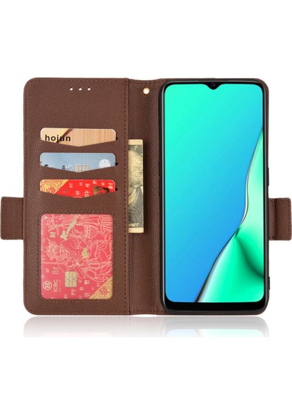 Oppo A5 Için Kılıf 2020/A9 2020 Pu Deri Cüzdan Kart Yuvaları Tutucu Yan (Yurt Dışından) fırsatları