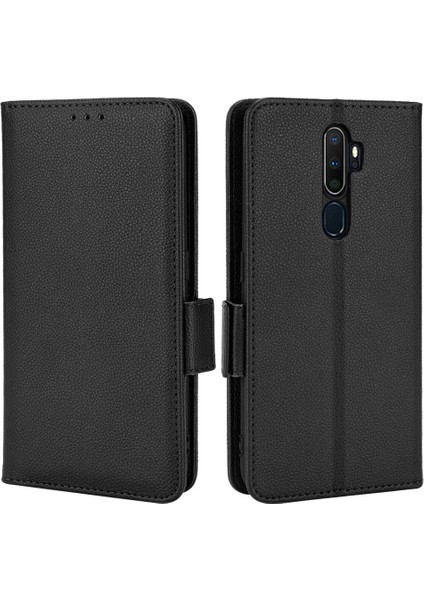 Oppo A5 Için Kılıf 2020/A9 2020 Pu Deri Cüzdan Kart Yuvaları Tutucu Yan (Yurt Dışından) modelleri
